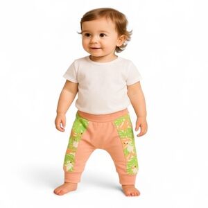 NWT Cat & Dogma Organic Cotton Infant Pants Tropical Camo 6-12 Mths